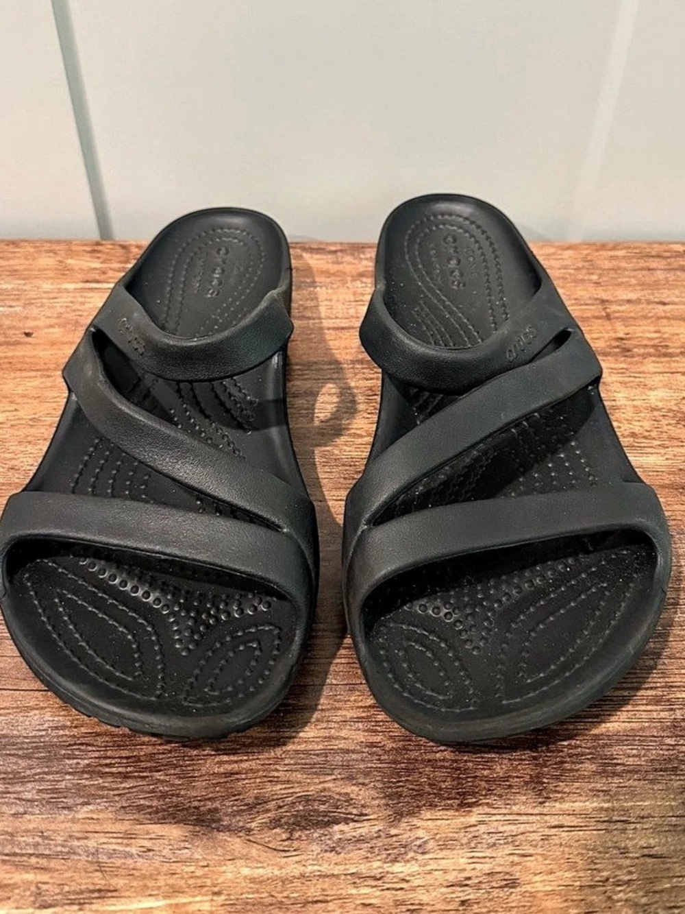 Crocs Tulum Slide Women's Black Sandals US 7